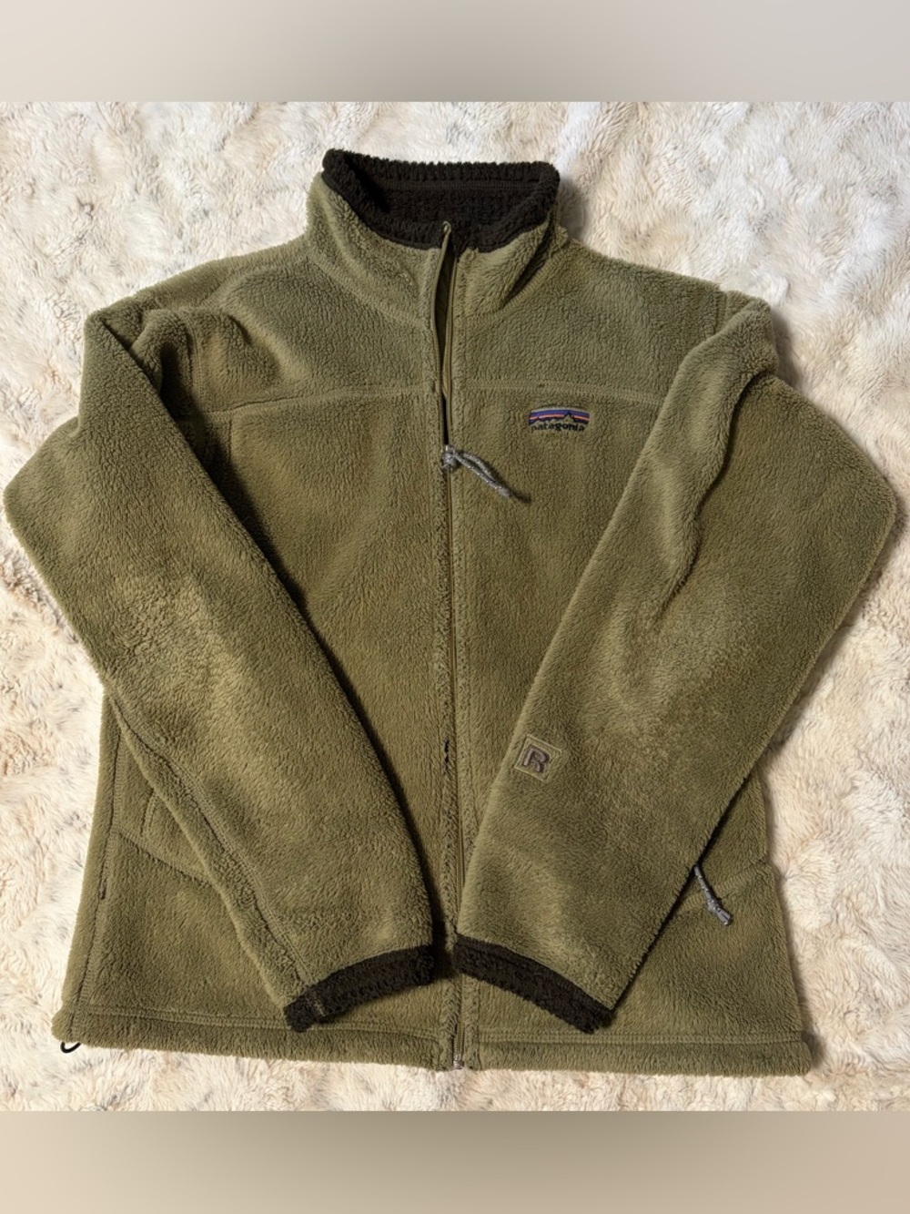 Patagonia R4 Fleece Jacket Olive Green Women’s Medium